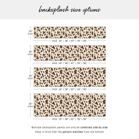 Watercolor Cow Print Backsplash