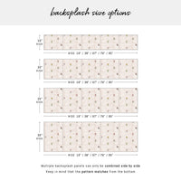 Vintage Floral Tile Design Backsplash