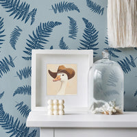 Textured Ferns Kids Wallpaper