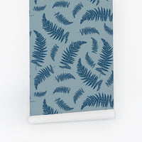 Textured Ferns Kids Wallpaper