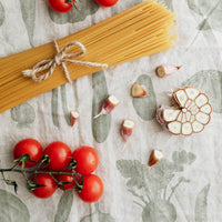 vegetable print fabric design