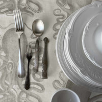 vintage seafood design fabric tablecloth