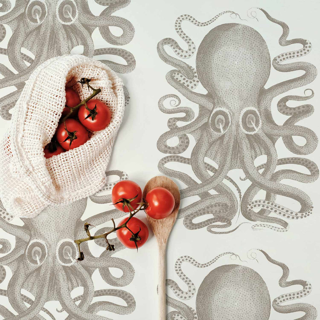 coastal ocean octopus removable wallpaper
