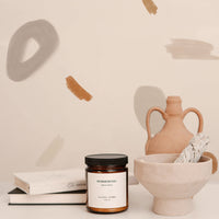 watercolor geometric shapes wallpaper design