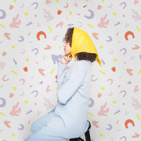 pastel geometric pattern wallpaper design