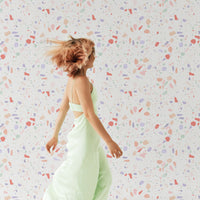 bright colors terrazzo inspired wallpaper design