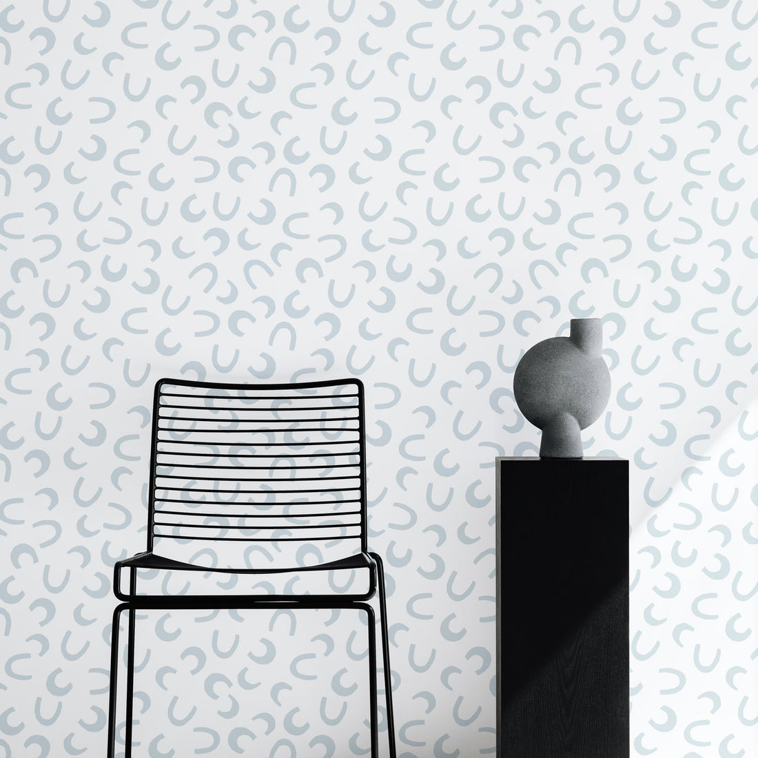 small horseshoe pattern removable wallpaper