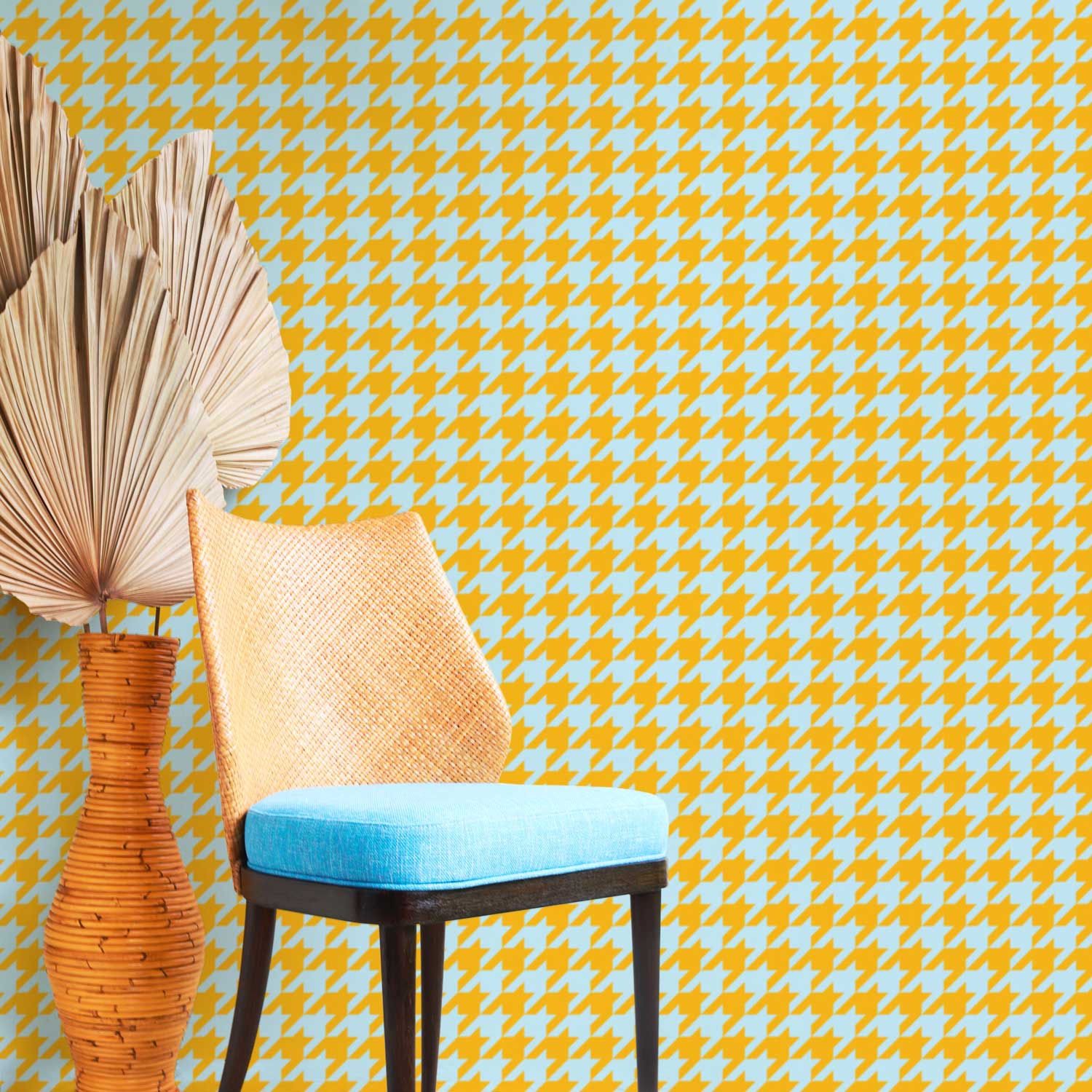 Sunny Classic Houndstooth Removable Wallpaper