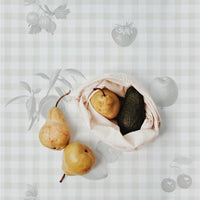 simple gingham style peel and stick wallpaper inspired by picnics