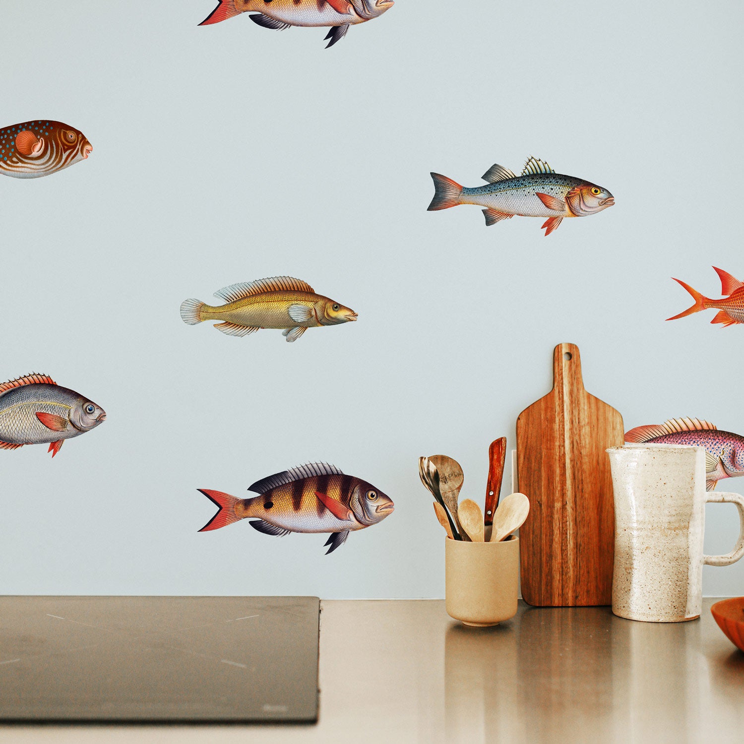 Modern Fish Removable Wallpaper
