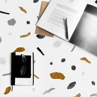 colorful stone wallpaper for office space