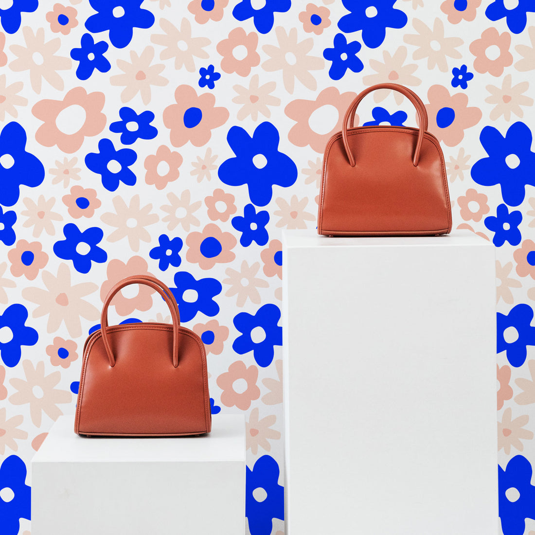 fun flowers inspired wallpaper print for bedroom