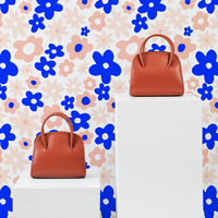 fun flowers inspired wallpaper print for bedroom
