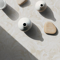 soft neutral oversized palms wallpaper pattern