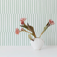 light green vertical lines pattern removable wallpaper