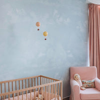 Blue Vintage Clouds Wall Mural