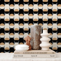 miniature circles inspired wallpaper peel and stick