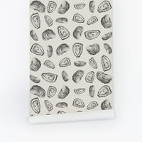 grey clam wallpaper peel and stick