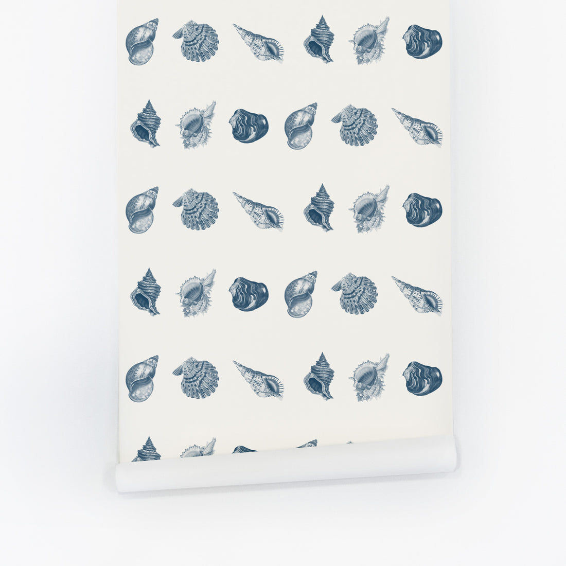 vintage coastal seashell print removable wallpaper