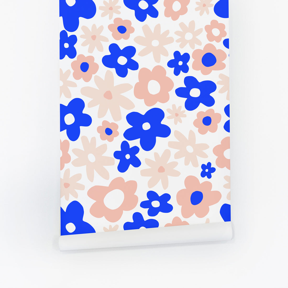 bright colors flower inspired removable wallpaper design