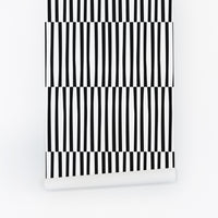 black and white lines home removable wallpaper