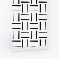 black and white vintage removable wallpaper
