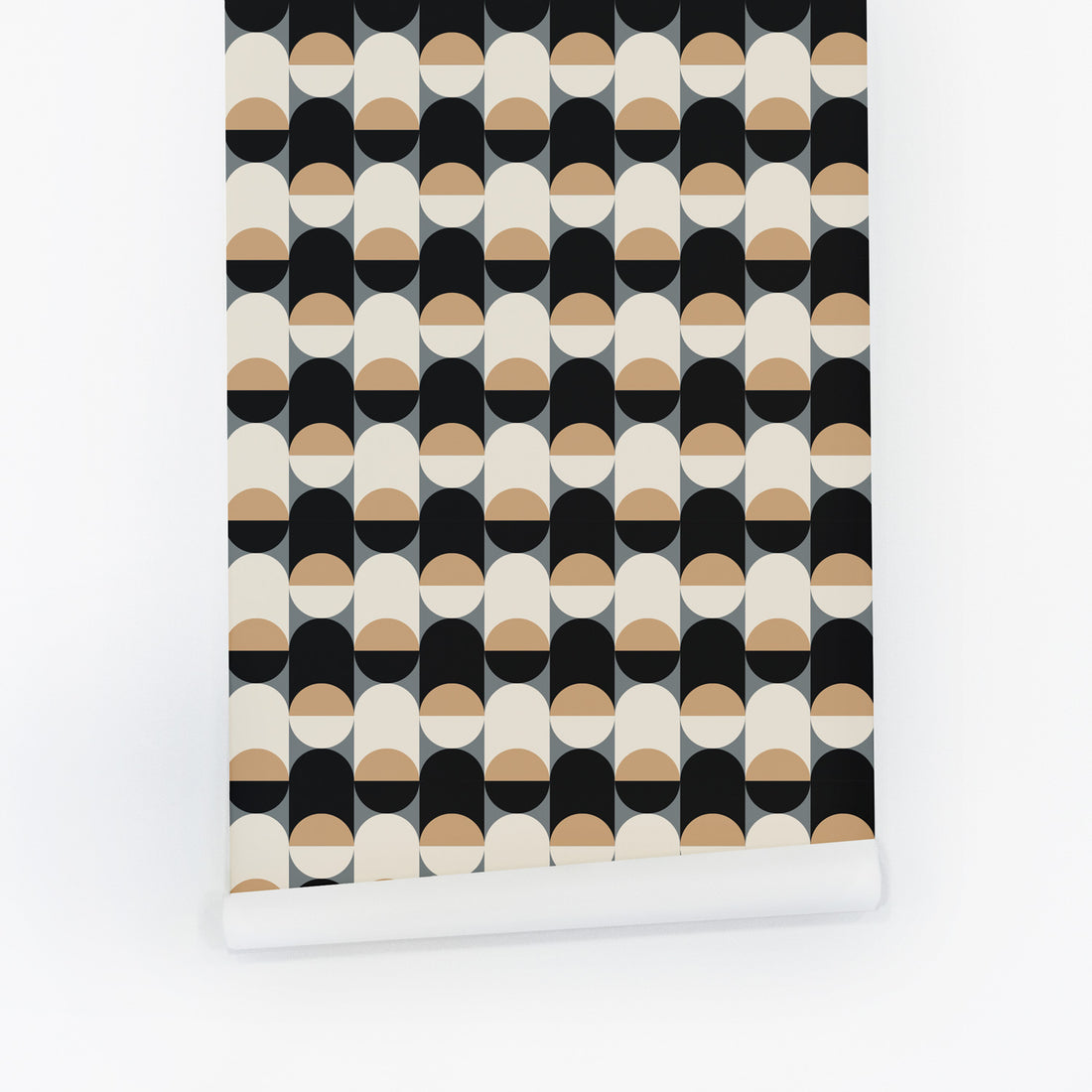 vintage mini geometric shapes removable wallpaper