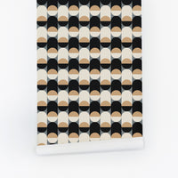 vintage mini geometric shapes removable wallpaper