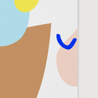 close up of geometric circles and dots art print