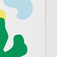 close up of bright shapes art print