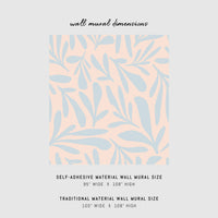 Pastels Floral Wall Mural