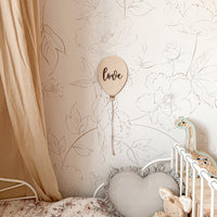 Delicate Floral Design removable wallpaper