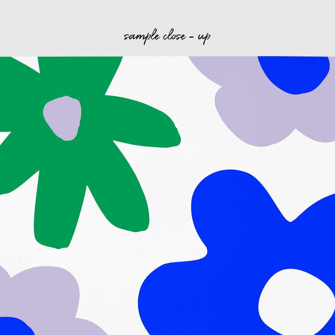 bright large floral print removable wallpaper close up