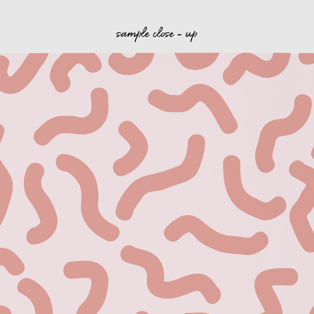 tiny pink geometric lines wall mural design close up