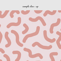 tiny pink geometric lines wall mural design close up
