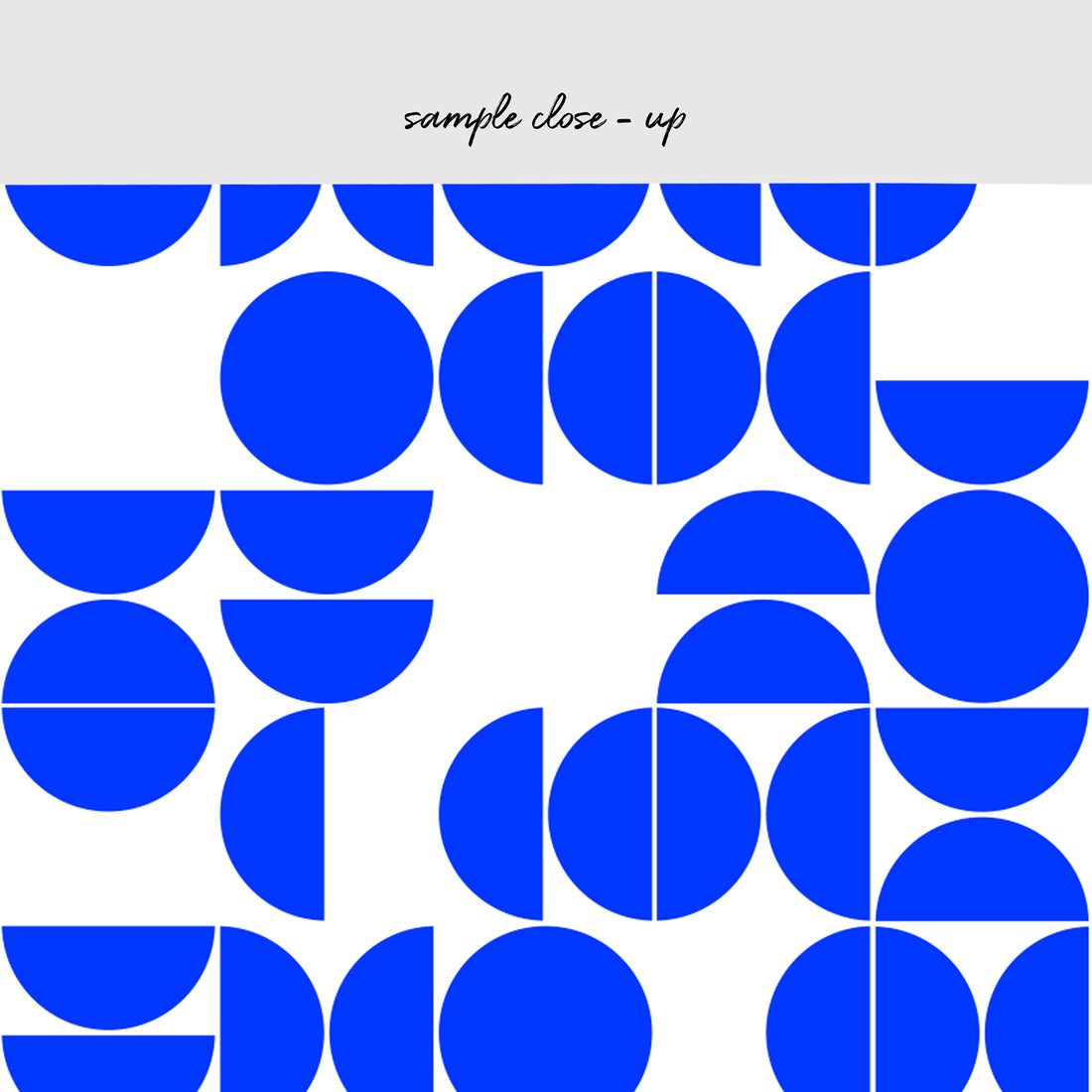 bright wall mural design close up with circles print