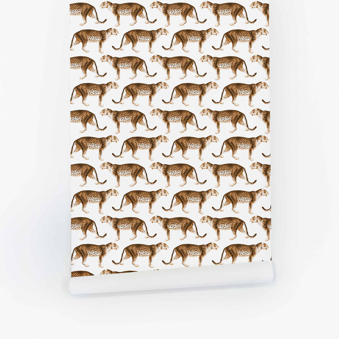cheetah inspired wallpaper design in brown