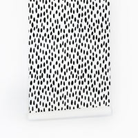 Black spot print temporary wallpaper