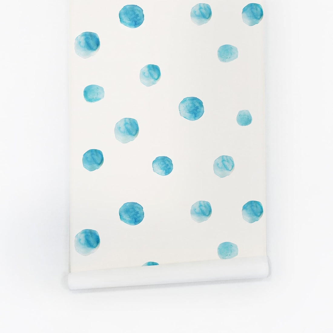 blue watercolor wallpaper for kids room