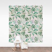 Modern pink tropical removable wallpaper