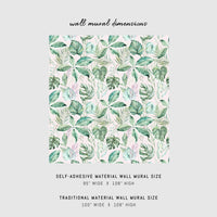 Pink exotic removable wallpaper wall mural design