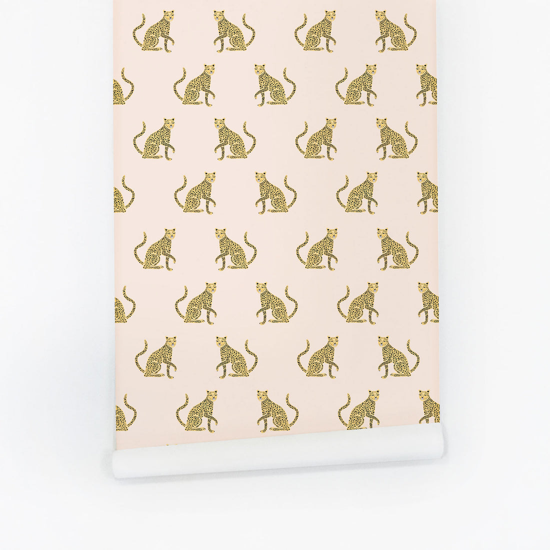 Modern leopard print removable wallpaper for girl's rooms