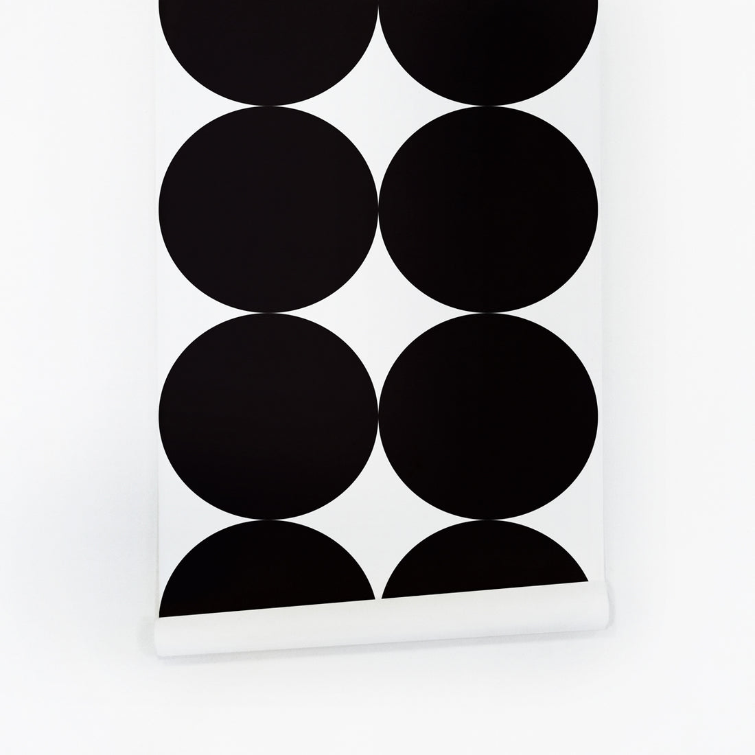 Large black dots self adhesive wallpaper