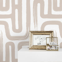modern bohemian style removable wallpaper