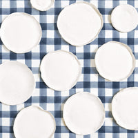 Blue watercolor plaid removable wallpaper