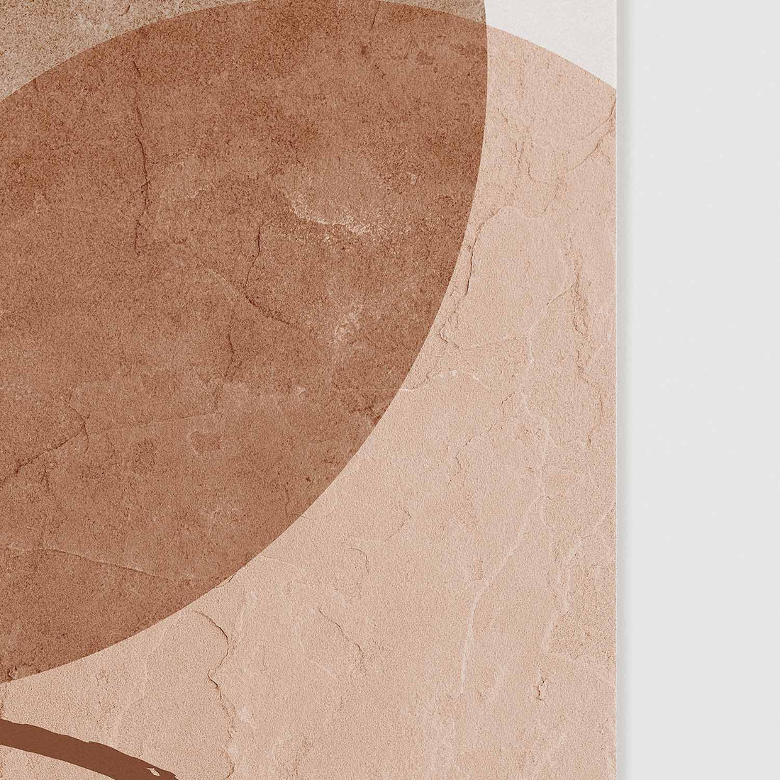 close up of textured modern bohemian art poster