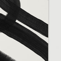 Detailed brush stroke abstract wall art