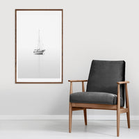 Sailing yacht boat print for men wall decor