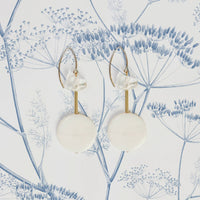 blue wildflower pattern wallpaper for powder room