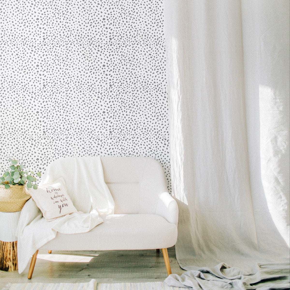 Dalmatian pattern removable wallpaper | animal print | Livettes